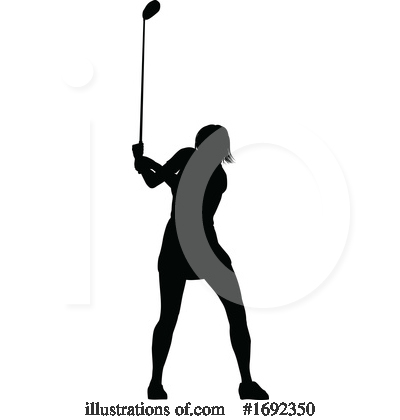 Royalty-Free (RF) Golfer Clipart Illustration by AtStockIllustration - Stock Sample #1692350