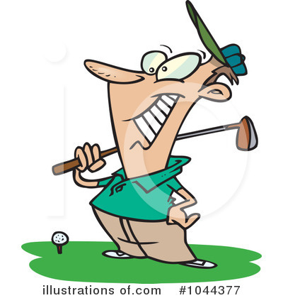 Royalty-Free (RF) Golfing Clipart Illustration by toonaday - Stock Sample #1044377