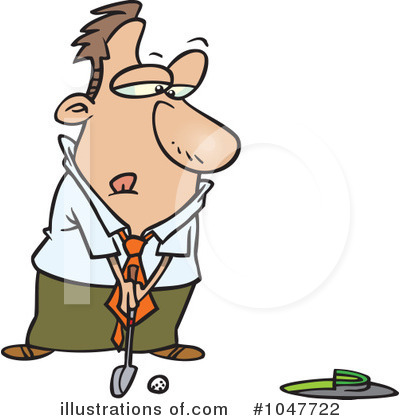 Royalty-Free (RF) Golfing Clipart Illustration by toonaday - Stock Sample #1047722