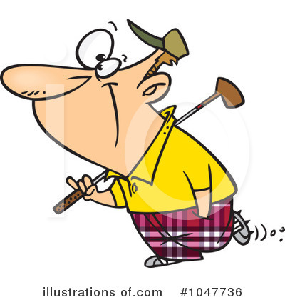 Royalty-Free (RF) Golfing Clipart Illustration by toonaday - Stock Sample #1047736