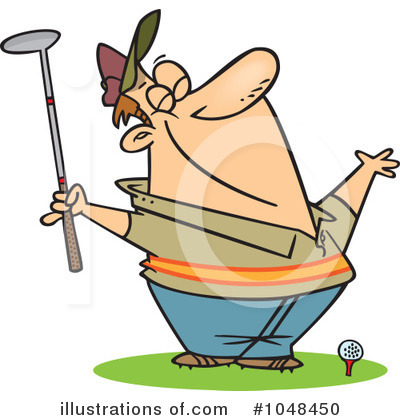 Royalty-Free (RF) Golfing Clipart Illustration by toonaday - Stock Sample #1048450
