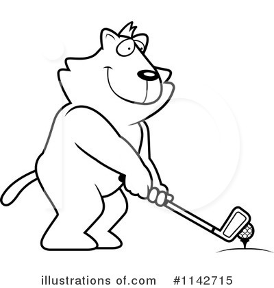 Royalty-Free (RF) Golfing Clipart Illustration by Cory Thoman - Stock Sample #1142715