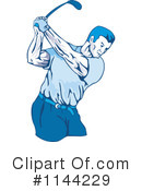 Golfing Clipart #1144229 by patrimonio