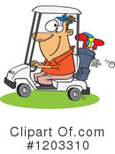 Golfing Clipart #1203310 by toonaday