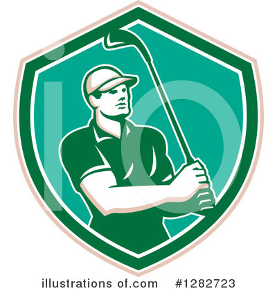 Royalty-Free (RF) Golfing Clipart Illustration by patrimonio - Stock Sample #1282723