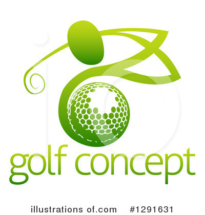 Royalty-Free (RF) Golfing Clipart Illustration by AtStockIllustration - Stock Sample #1291631
