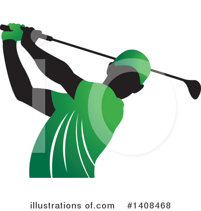 Royalty-Free (RF) Golfing Clipart Illustration by Lal Perera - Stock Sample #1408468
