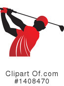 Golfing Clipart #1408470 by Lal Perera