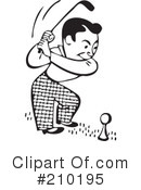 Golfing Clipart #210195 by BestVector