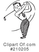 Golfing Clipart #210205 by BestVector
