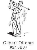Golfing Clipart #210207 by BestVector