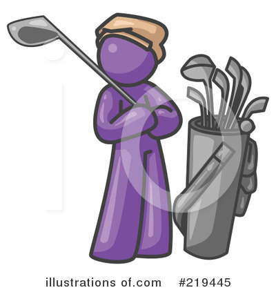 Royalty-Free (RF) Golfing Clipart Illustration by Leo Blanchette - Stock Sample #219445