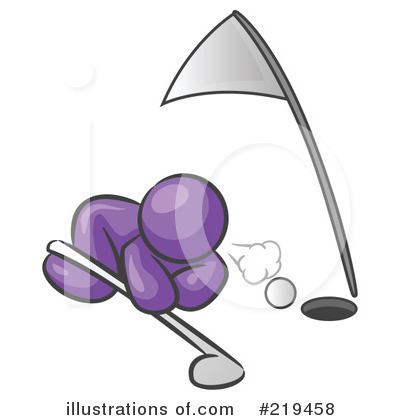 Royalty-Free (RF) Golfing Clipart Illustration by Leo Blanchette - Stock Sample #219458