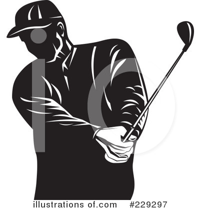 Royalty-Free (RF) Golfing Clipart Illustration by patrimonio - Stock Sample #229297
