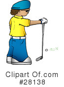 Golfing Clipart #28138 by KJ Pargeter