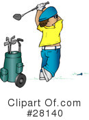 Golfing Clipart #28140 by KJ Pargeter