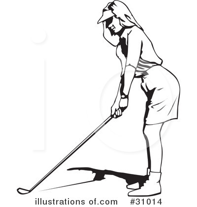 Golfing Clipart #31014 by David Rey