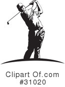 Golfing Clipart #31020 by David Rey
