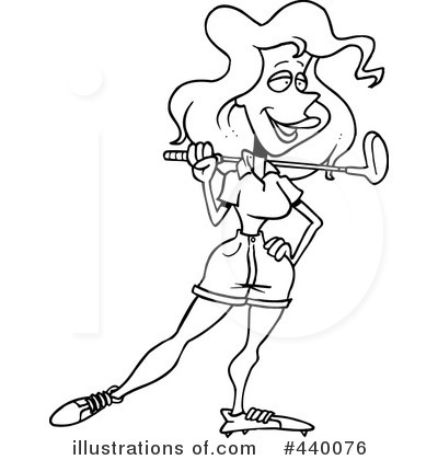Royalty-Free (RF) Golfing Clipart Illustration by toonaday - Stock Sample #440076