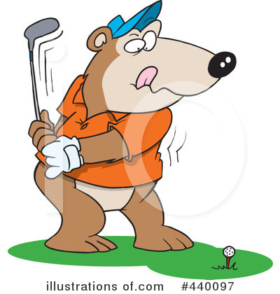 Royalty-Free (RF) Golfing Clipart Illustration by toonaday - Stock Sample #440097