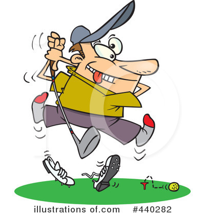 Royalty-Free (RF) Golfing Clipart Illustration by toonaday - Stock Sample #440282