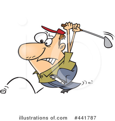 Royalty-Free (RF) Golfing Clipart Illustration by toonaday - Stock Sample #441787