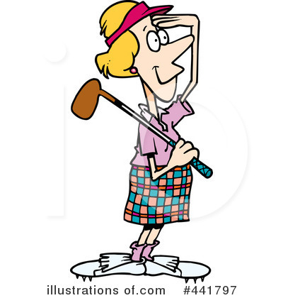Royalty-Free (RF) Golfing Clipart Illustration by toonaday - Stock Sample #441797