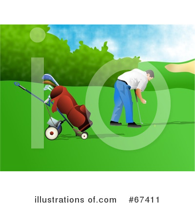 Royalty-Free (RF) Golfing Clipart Illustration by Prawny - Stock Sample #67411