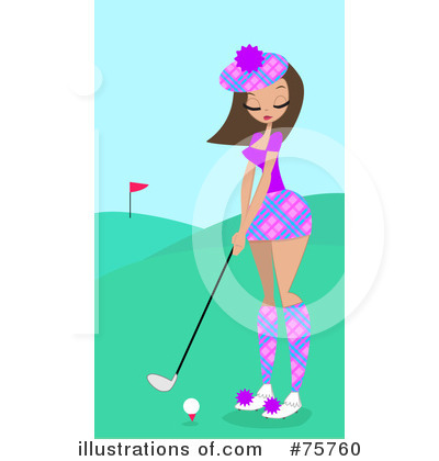 Royalty-Free (RF) Golfing Clipart Illustration by peachidesigns - Stock Sample #75760