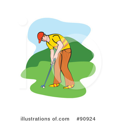 Royalty-Free (RF) Golfing Clipart Illustration by Prawny - Stock Sample #90924
