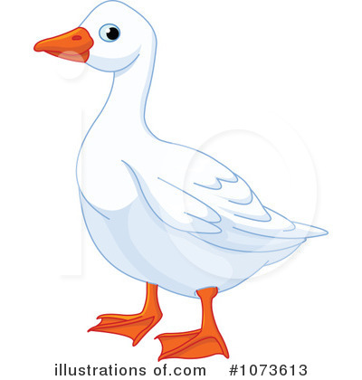 Royalty-Free (RF) Goose Clipart Illustration by Pushkin - Stock Sample #1073613