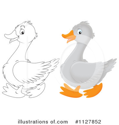 Royalty-Free (RF) Goose Clipart Illustration by Alex Bannykh - Stock Sample #1127852