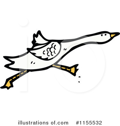 Royalty-Free (RF) Goose Clipart Illustration by lineartestpilot - Stock Sample #1155532
