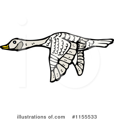 Royalty-Free (RF) Goose Clipart Illustration by lineartestpilot - Stock Sample #1155533