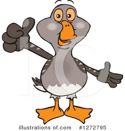 Royalty-Free (RF) Goose Clipart Illustration by Dennis Holmes Designs - Stock Sample #1272795