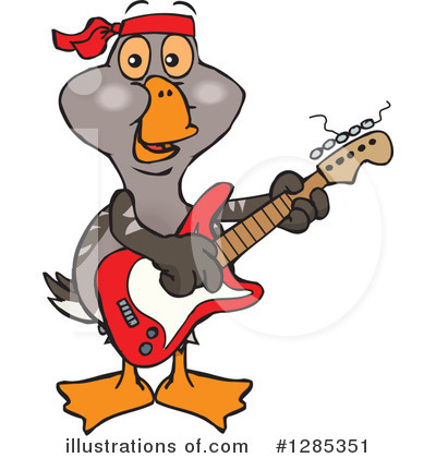 Royalty-Free (RF) Goose Clipart Illustration by Dennis Holmes Designs - Stock Sample #1285351