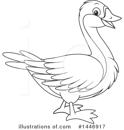 Royalty-Free (RF) Goose Clipart Illustration by Alex Bannykh - Stock Sample #1446917