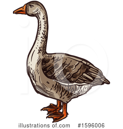 Royalty-Free (RF) Goose Clipart Illustration by Vector Tradition SM - Stock Sample #1596006