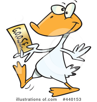 Royalty-Free (RF) Goose Clipart Illustration by toonaday - Stock Sample #440153