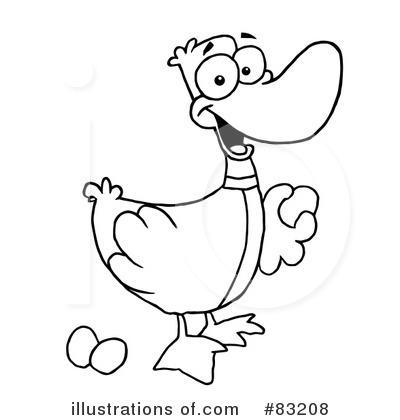 Royalty-Free (RF) Goose Clipart Illustration by Hit Toon - Stock Sample #83208