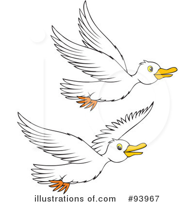 Royalty-Free (RF) Goose Clipart Illustration by Alex Bannykh - Stock Sample #93967