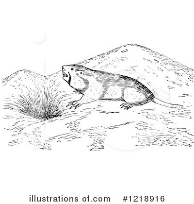 Royalty-Free (RF) Gopher Clipart Illustration by Picsburg - Stock Sample #1218916