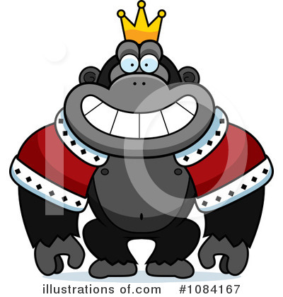 Royalty-Free (RF) Gorilla Clipart Illustration by Cory Thoman - Stock Sample #1084167