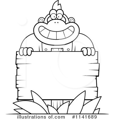 Royalty-Free (RF) Gorilla Clipart Illustration by Cory Thoman - Stock Sample #1141689