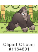 Gorilla Clipart #1164891 by Cory Thoman