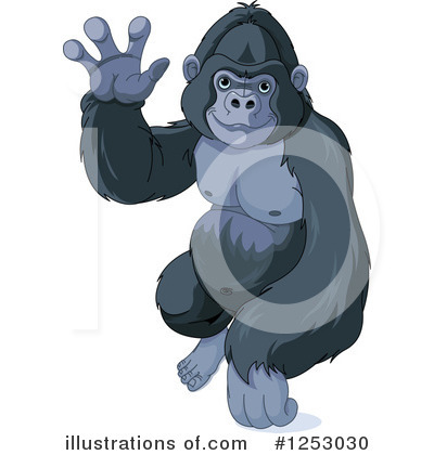 Gorilla Clipart #1253030 by Pushkin