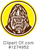 Gorilla Clipart #1274952 by patrimonio