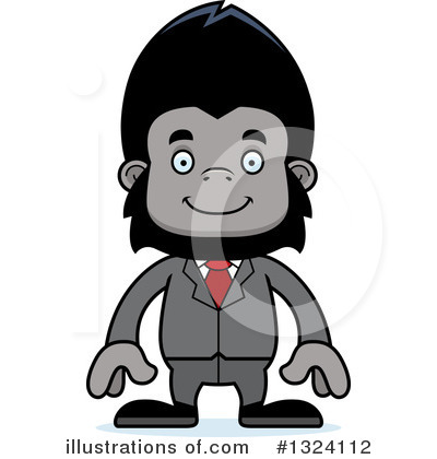 Royalty-Free (RF) Gorilla Clipart Illustration by Cory Thoman - Stock Sample #1324112