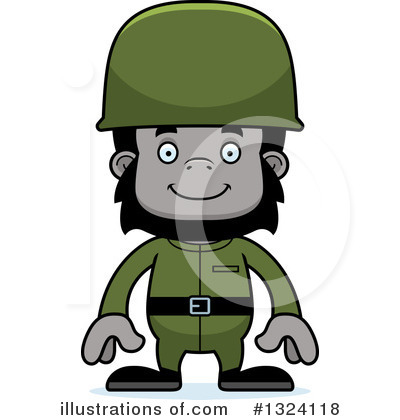 Royalty-Free (RF) Gorilla Clipart Illustration by Cory Thoman - Stock Sample #1324118