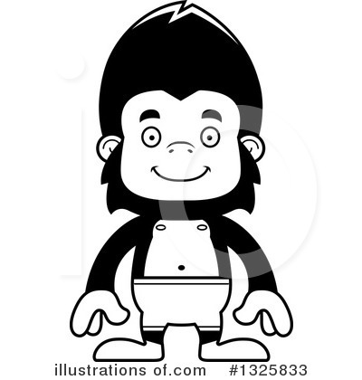 Royalty-Free (RF) Gorilla Clipart Illustration by Cory Thoman - Stock Sample #1325833